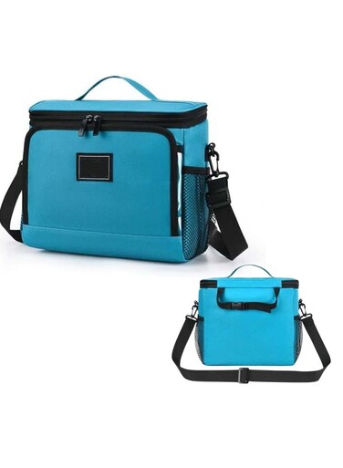 Portable Insulated Lunch Bag Blue