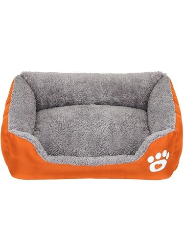 Nyganmelloz Dog Bed Super Soft Pet Sofa Cats Bed,Non Slip Bottom Pet Lounger, Size XL 70 * 55cm, Self Warming and Breathable Pet Bed Premium Bedding,Orange