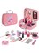 Eacam Girls Makeup Kit Real Kids Make Up Set Cosmetics Play Set Washable Safe with Carry Case for Little Girls Party Game Chrismas Birthday Gift, 20pcs/set