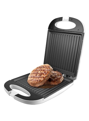 SONASHI SGT-842N 4 Slice Grill Maker &ndash; [White] Sandwich Maker with Non Stick Grill Plate, Light Indicator, Handle Locking System  Electric Kitchen Appliances