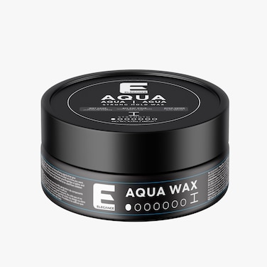 Elegance E-Series Aqua Wax Strength 1 White - 140ml - Strong Hold, Flexible Styling, Residue-Free, No Stickiness