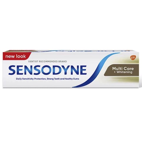 Sensodyne Multi Care + Whitening Toothpaste For Sensitive Teeth Superior Whitening Action 75ml