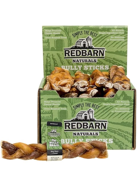 Red Barn 7&quot; Braided Bully Stick