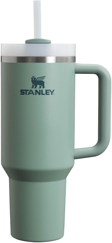 Stanley Quencher H2.0 FlowState Tumbler 1.2L - Cold for 11 Hours - Iced for 48 Hours - Cup with Straw, Handle and Lid - Dishwasher Safe - Travel Mug for Cold or Hot Drinks - Shale