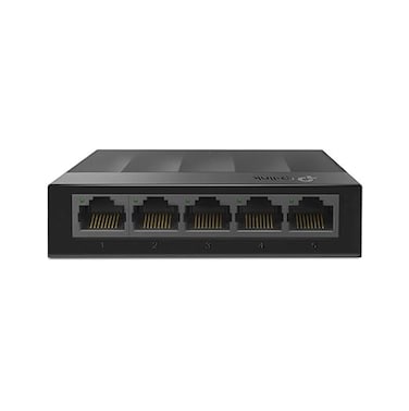 TP-Link LS1005G 5-Port Desktop/Wallmount Gigabit Ethernet Switch/Hub, Network Splitter, Plug And Play, Plastic Case, Black