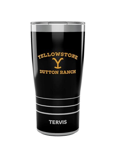 Tervis Traveler Yellowstone Dutton Ranch Triple Walled Insulated Tumbler Travel Cup Keeps Drinks Cold &amp; Hot, 20oz, Stainless Steel