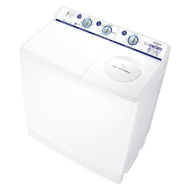 Hitachi 14 kg Twin Tub Top Load Washing Machine with Semi Automatic 12KG Dryer Capacity, White, PS1405SJ3CGXWH