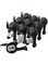 Ikea BASTIS Black Dog-Tail Wall Hooks - Set of 10, Synthetic Rubber &amp; Polystyrene Plastic, Modern Style, Wall Mount, J-Shape, Universal Surface, Easy Install