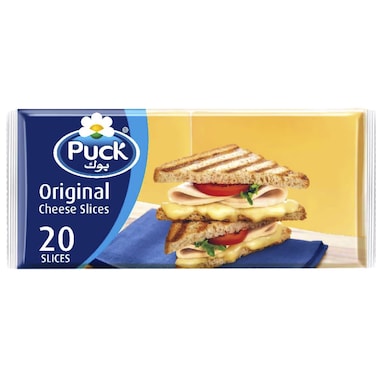 Puck Cheese Slices 20 Slices, 400g