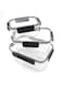 Auroware 3 Set Storage Sealed Crisper Container with Leak proof Lid 500ml, 1.2 Liter, 2.2 Liter kitchen Organisation, Transparnet, BPA-Free, Airtight, Stain, Shatter Resistance