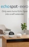 Echo Spot (newest model), Great for nightstands, offices and kitchens, Smart alarm clock, Designed for Alexa+, Glacier White

