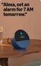 Echo Spot Smart Speaker Alarm Clock With Vibrant Sound + Alexa(Latest version for 2026) BLUE
