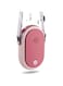 Portable Hanging Neck Fan Wearable Personal Fan Battery Operated USB Rechargeable 3 Speed Mini Handheld Air Conditioning Cooling Refrigeration Necklace Fan for Women Eyelash Camping Outdoor (pink)