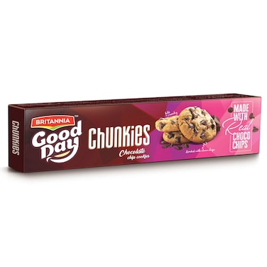 Britannia Good Day Chunkies Chocolate Chip Cookies, 82g