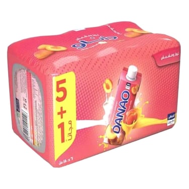 داناو مشروب  بالخوخ والمشمش، 180 ملل، حزمة من 6