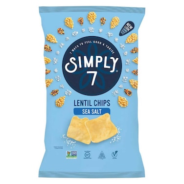 Simply 7 Sea Salt Flavoured Lentil Chips, 103g