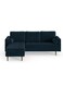 Luxurious Geo Velvet Sectional – L-Shaped