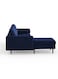 Luxurious Geo Velvet Sectional – L-Shaped