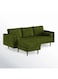 Luxurious Geo Velvet Sectional – L-Shaped