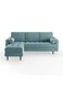 Luxurious Geo Velvet Sectional – L-Shaped