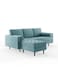 Luxurious Geo Velvet Sectional – L-Shaped