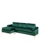 Sulsha Furniture Sophisticated Lian Velvet Sectional &ndash; L-Shaped