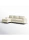 Luxurious Geo Velvet Sectional – L-Shaped