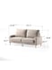 Compact Comfort: Brinnlee 57.1'' Upholstered Loveseat