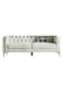 Upholstered Button-tufted Sofa with Metal Legs