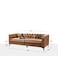 Upholstered Button-tufted Sofa with Metal Legs