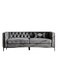 Upholstered Button-tufted Sofa with Metal Legs