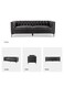 Upholstered Button-tufted Sofa with Metal Legs