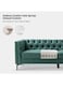 Upholstered Button-tufted Sofa with Metal Legs
