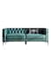 Upholstered Button-tufted Sofa with Metal Legs