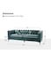 Upholstered Button-tufted Sofa with Metal Legs