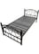 Full Heavy Duty Single Steel Bed Black 90x190Cm