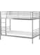 Duty Steel Bunker Bed (190x90cm) Silver Without Mattress