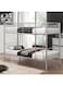 Duty Steel Bunker Bed (190x90cm) Silver Without Mattress