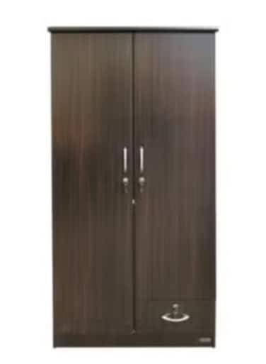 2 Door Wooden Wardrobe Cabinet Cupboard Engineered Wood Perfect Modern Stylish Heavy Duty