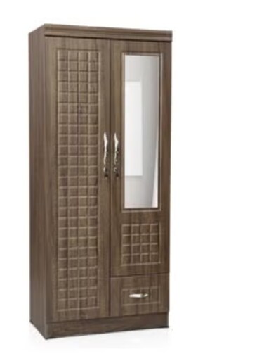 2 Door Wooden Wardrobe Cabinet Cupboard Engineered Wood Perfect Modern Stylish Heavy Duty