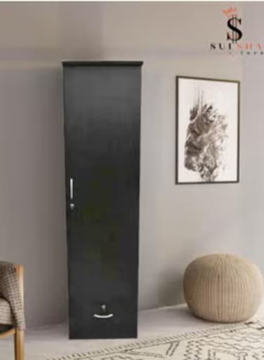 1 Door Wooden Wardrobe Cabinet Cupboard Engineered Wood Perfect Modern Stylish Heavy Duty