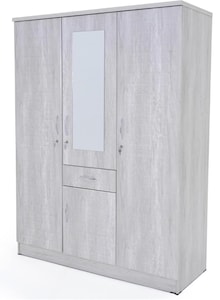 3 Door Wooden Wardrobe Cabinet Cupboard Engineered Wood Perfect Modern Stylish Heavy Duty