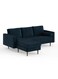 Luxurious Geo Velvet Sectional – L-Shaped