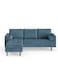 Luxurious Geo Velvet Sectional – L-Shaped