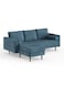 Luxurious Geo Velvet Sectional – L-Shaped