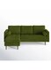 Sulsha Furniture Luxurious Geo Velvet Sectional &ndash; L-Shaped Sofa