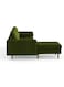 Sulsha Furniture Luxurious Geo Velvet Sectional &ndash; L-Shaped Sofa