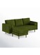 Sulsha Furniture Luxurious Geo Velvet Sectional &ndash; L-Shaped Sofa