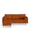 Sulsha Furniture Luxurious Geo Velvet Sectional &ndash; L-Shaped Sofa