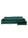 Sulsha Furniture Sophisticated Lian Velvet Sectional &ndash; L-Shaped Sofa